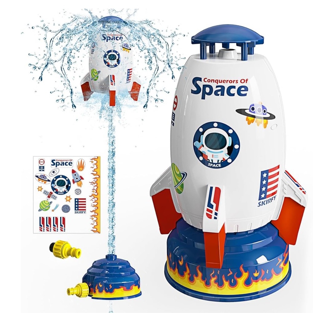 Water Powered Rocket Toy - White